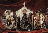 El Greco Canvas Paintings - The Modena Triptych (back panels)